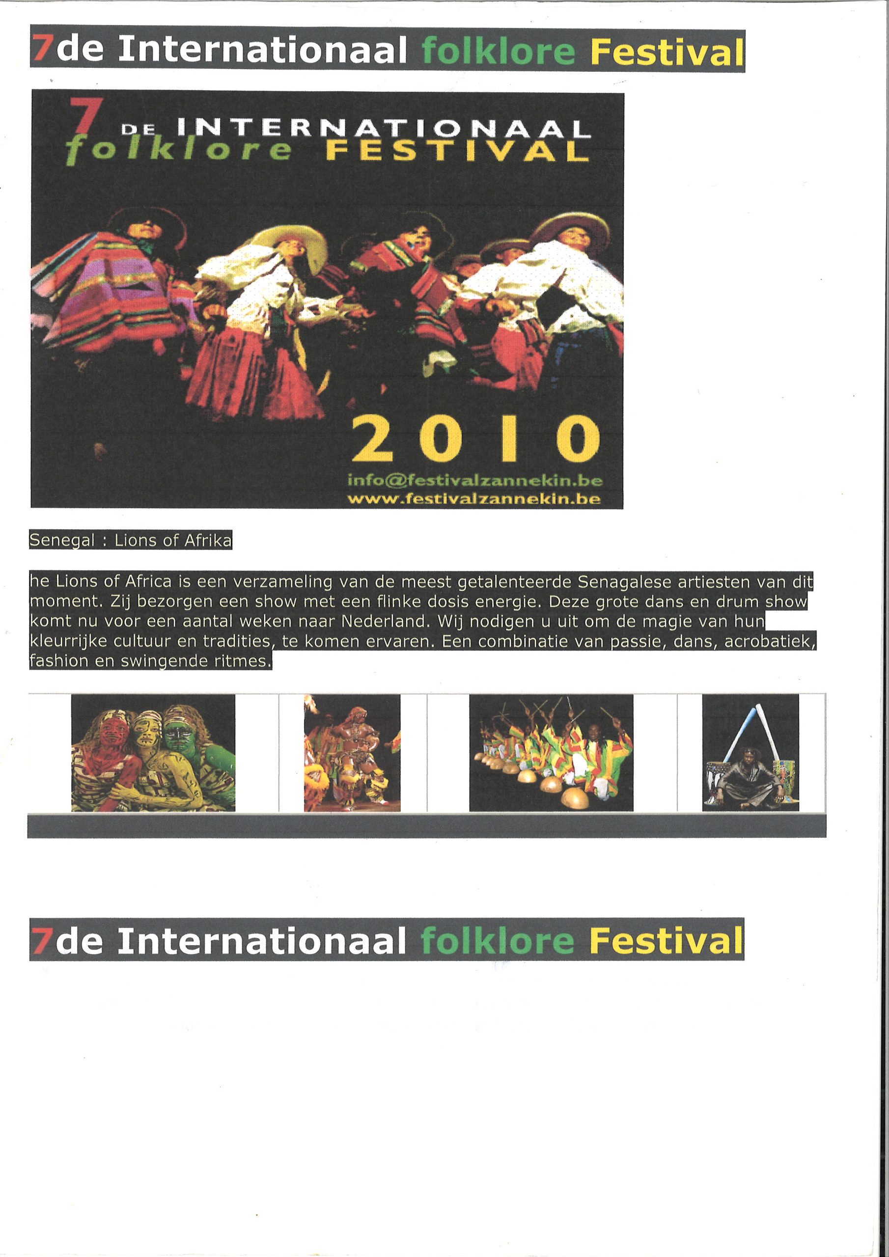 7 de Internationaal folklore Festival